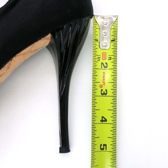 L.A.M.B. Gwen Stefani Black Sexy Satin Stiletto 5" Heels LAMB Women's 7.5 - Picture 8 of 8